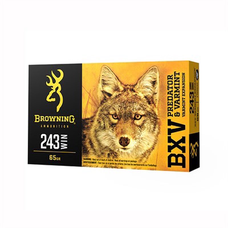 Browning BXV Ammunition 22-250 Caliber 50gr 3800 FPS