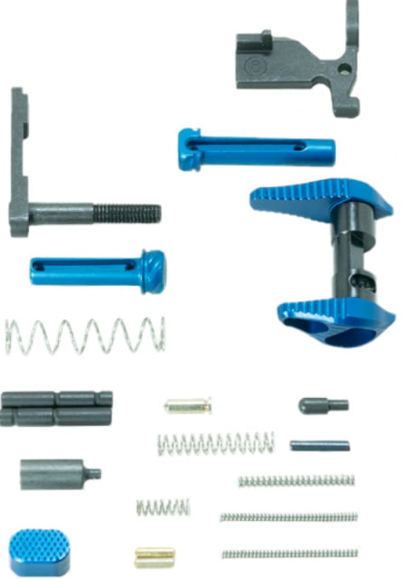 Timber Creek ARLPKB Lower Parts Kit (Blue Anodized Aluminum) for AR-15