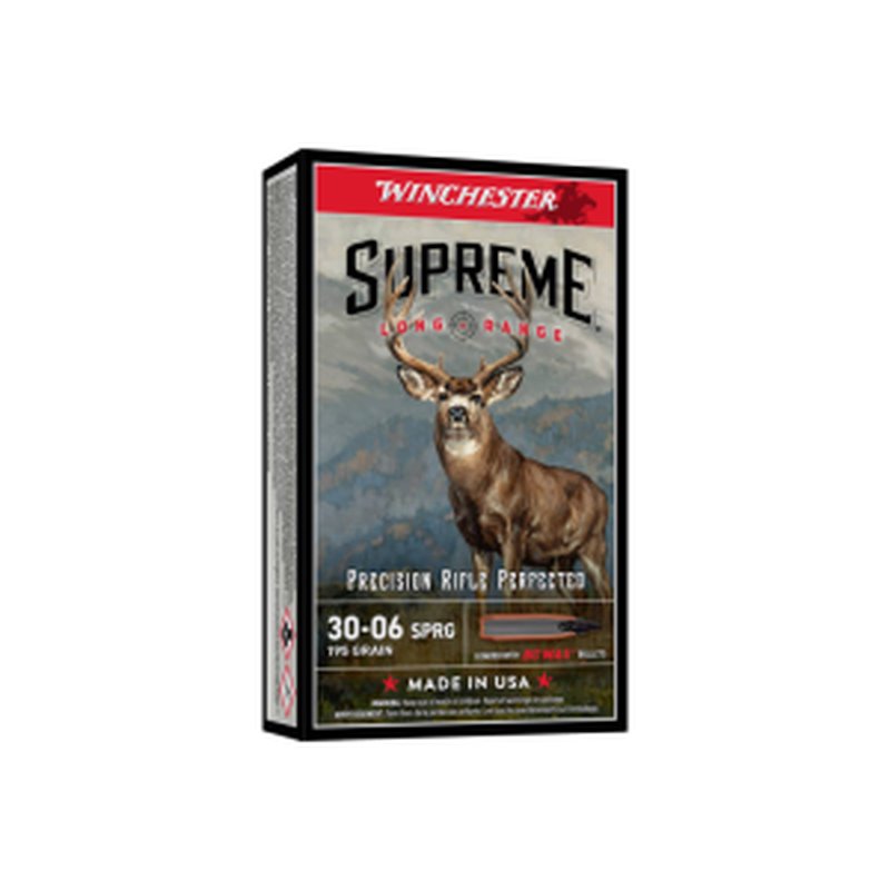 Winchester Supreme Long Range .30-06 195gr BC Max Ammo - 20 Rounds