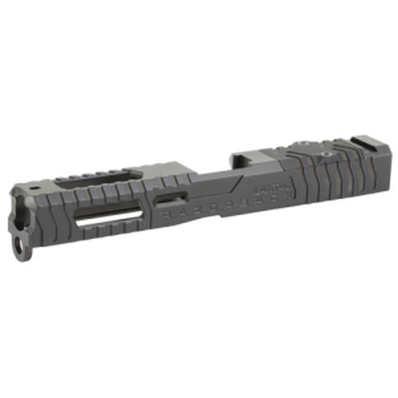Lantac Razorback Stripped Slide Gen 1-3 Glock 17 DLC Black