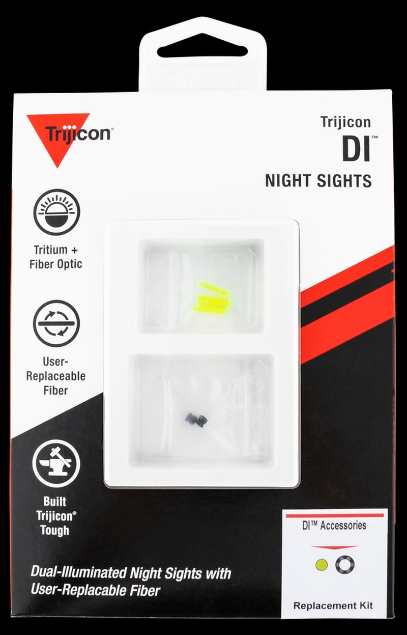 Trijicon AC50011 DI Night Sight Front Sight Replacement Kit Green Fiber Black Retainer