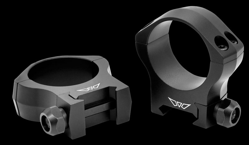 Warne Mountain Tech 34mm Medium Scope Rings 7075-T6 Aluminum Matte Black 7221M