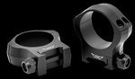 Warne Mountain Tech 34mm Medium Scope Rings 7075-T6 Aluminum Matte Black 7221M