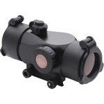 TruGlo TG-TG8230B Triton Black Anodized 1x 30mm 5 MOA Illuminated Tri-Color Dot Reticle Clamshell Packaging