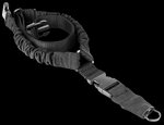 Aim Sports AOPS01B One Point Black Elastic Webbing 26 Inch OAL Bungee Rifle Sling