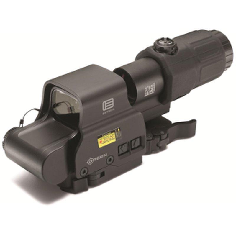 EOTech EXPS2-0 Holographic Hybrid Sight II 68 MOA Circle with 1 MOA Dot Green Reticle with G33 3X Magnifier and Switch to Side QD mount Matte Black