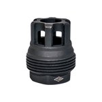 Yankee Hill 4401MB24 sRx Mini Muzzle Brake QD Black Phosphate Steel with 5/8"-24 tpi, 9mm, 1.10" OAL & 9.375" Diameter for sRx Adapters