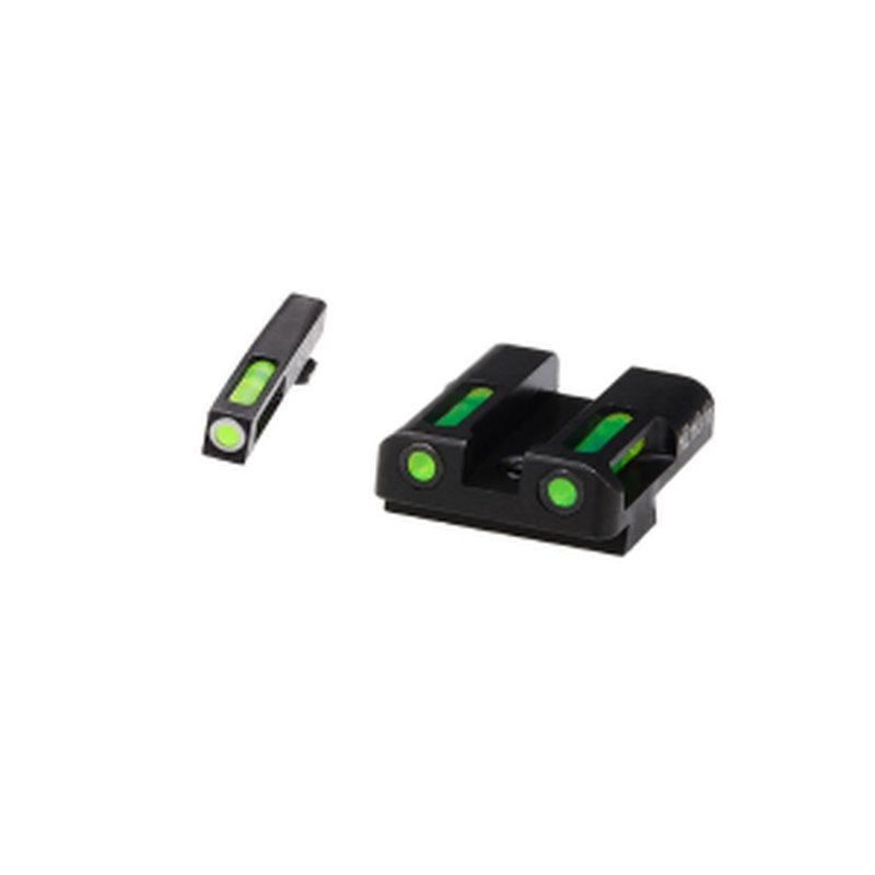 HIVIZ LiteWave H3 Glock Front Tritium Sight w/ LitePipe White Ring