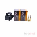 EOTech EXPS 3-0 Holographic Rifle Sight Bundle with PMC 5.56 55 Grain Ammo