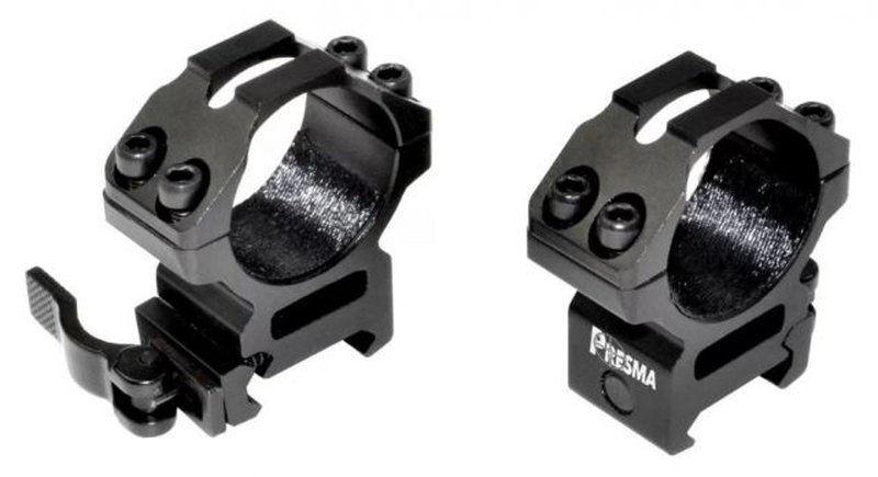 Presma Quick Release Scope Rings for Picatinny/Weaver Rails
