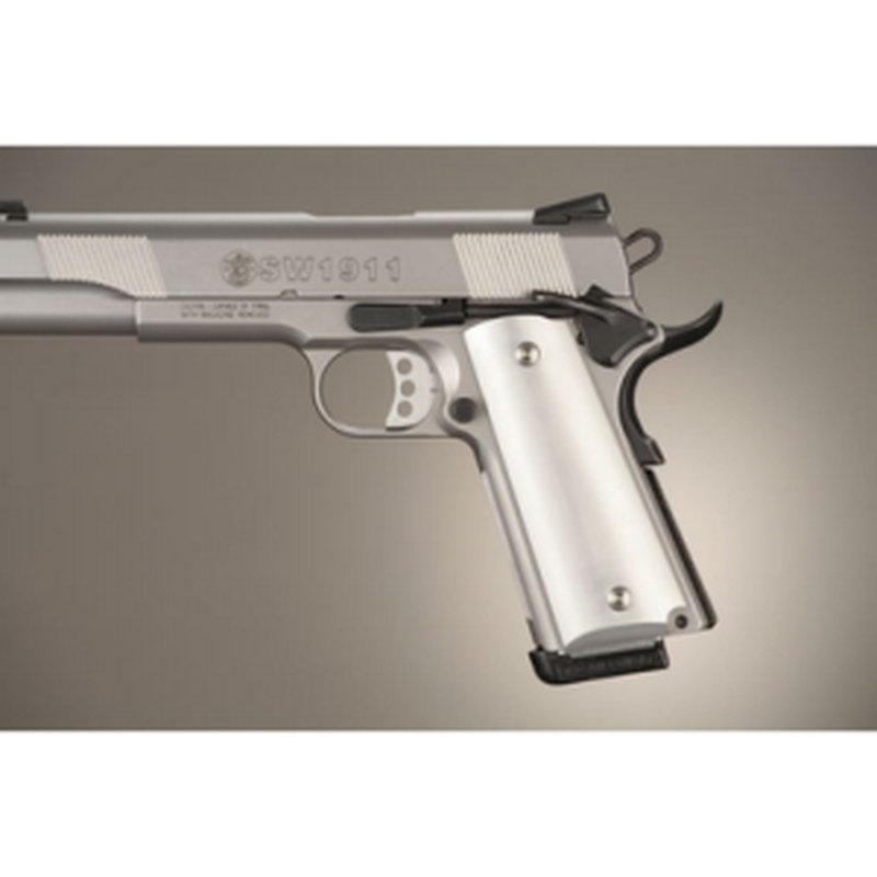 Hogue Govt. Model Flames Aluminum Piranha Grip G-10 Black/Gray