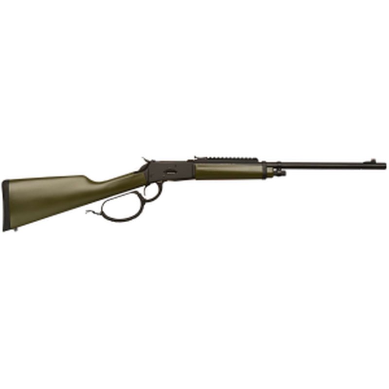 GForce Arms Saddlehorn 44 Magnum Lever Action Rifle 16.5 Inch Black Steel Barrel Aluminum Receiver Fixed Green Stock