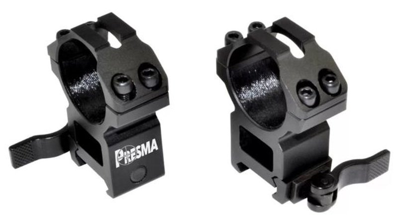 Presma Quick Release Scope Rings for Picatinny/Weaver Rails