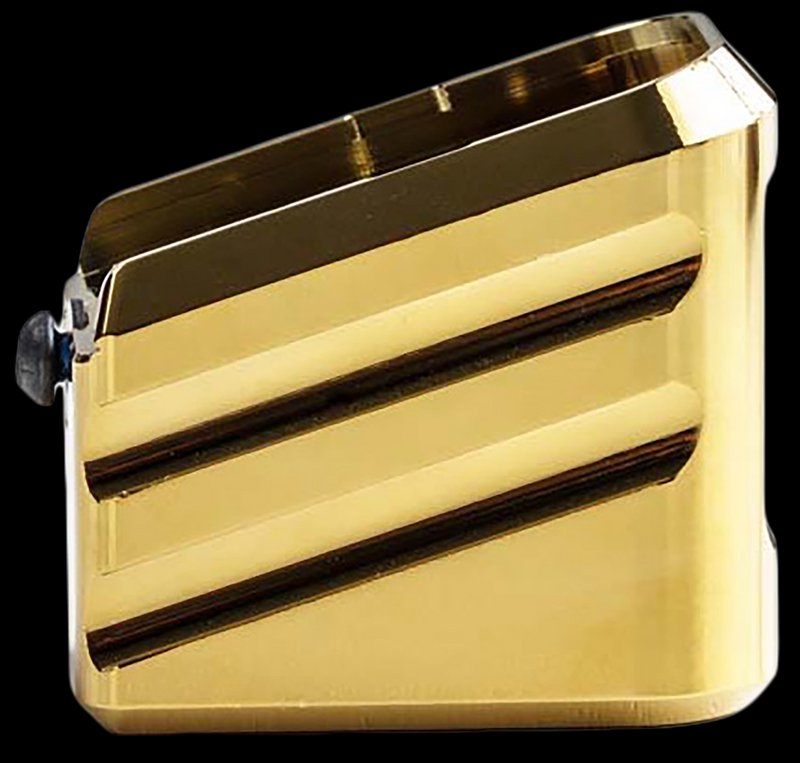 Cross Armory Magazine Extension CRG+0MEG19GD Fits Glock 19/23/32 Gen 1-5 9mm/.40/.357 +0 Capacity Gold Aluminum