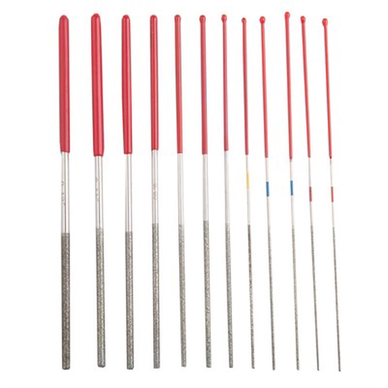 RamRodz 60021 Micro Round Files Pro-Series Diamond-Coated Deburring Files