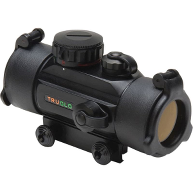 Truglo TG8030B Traditional Red Dot Sight TG8030B 1x30mm 5 MOA Matte Black Weaver Mount