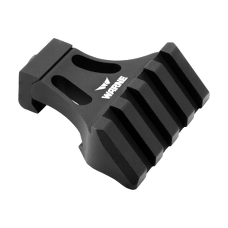 Warne A645TW Picatinny Side Mount Adapter, 45 Degree, Black, Aluminum, 1 oz