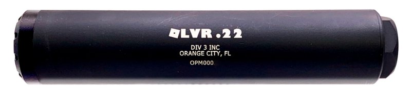 Division 3 Weapons OLVR .22 Caliber Suppressor