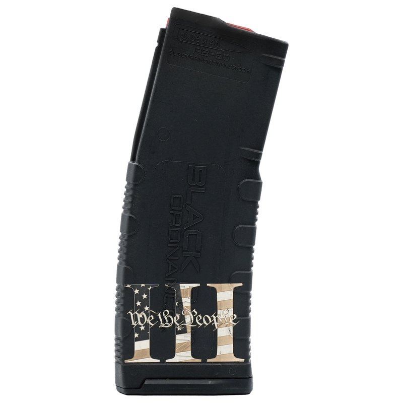 Black Rain Ordnance 30rds 5.56x45mm/.223 Remington Black Magazine - High-Capacity - BRO-MAG30-3PE