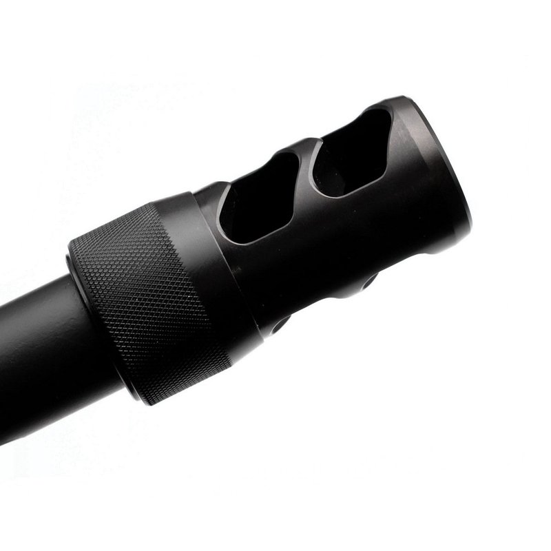 Area 419 Hellfire 2P Self Timing Muzzle Brake w/Adapter 1/2-28, Black