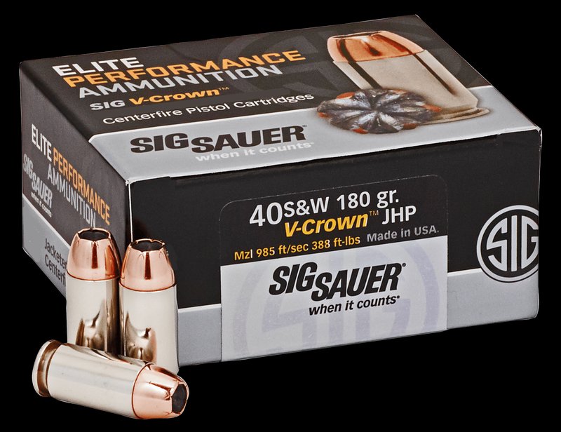 Sig Sauer Elite Performance .40 S&W 180 Grain Jacketed Hollow Point Ammunition