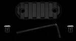 GrovTec US 2.2" 5-Slot KeyMod Rail Section Black Anodized