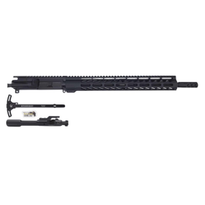 BHA Precision AR-15 16" 5.56mm, 15" MLOK Handguard, Pencil Profile, Black Complete Upper Receiver w/ BCG & CH