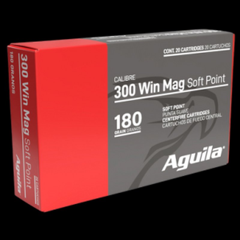 Aguila 82044AG .300 Win Mag 180gr InterLock Boat Tail Soft Point Ammo