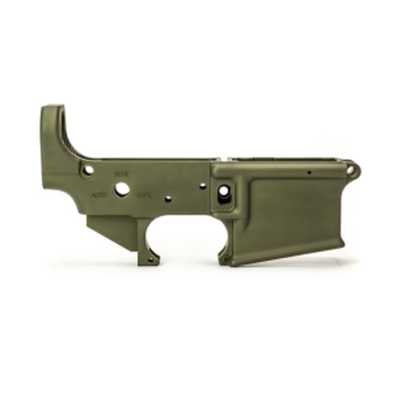 Griffin Armament MK1 Stripped AR-15 Lower Receiver Warhawk Green 7075 Type 3 Hardcoat