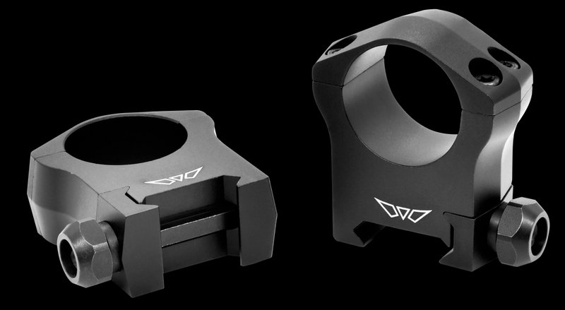 Warne Mountain Tech Scope Rings 1-Inch High 0 MOA Matte Black 7202M