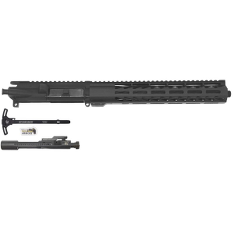 BHA Precision AR-15 12.5\" 338 ARC, 12\" MLOK Handguard, No MB, Black Complete Upper Receiver w/ BCG & CH