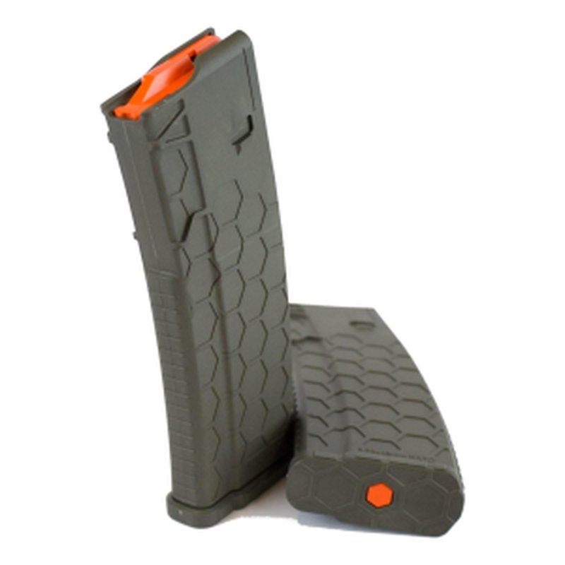 Hexmag Series 2 AR-15 Magazine .223/5.56x45mm OD Green Orange Follower 30-Round