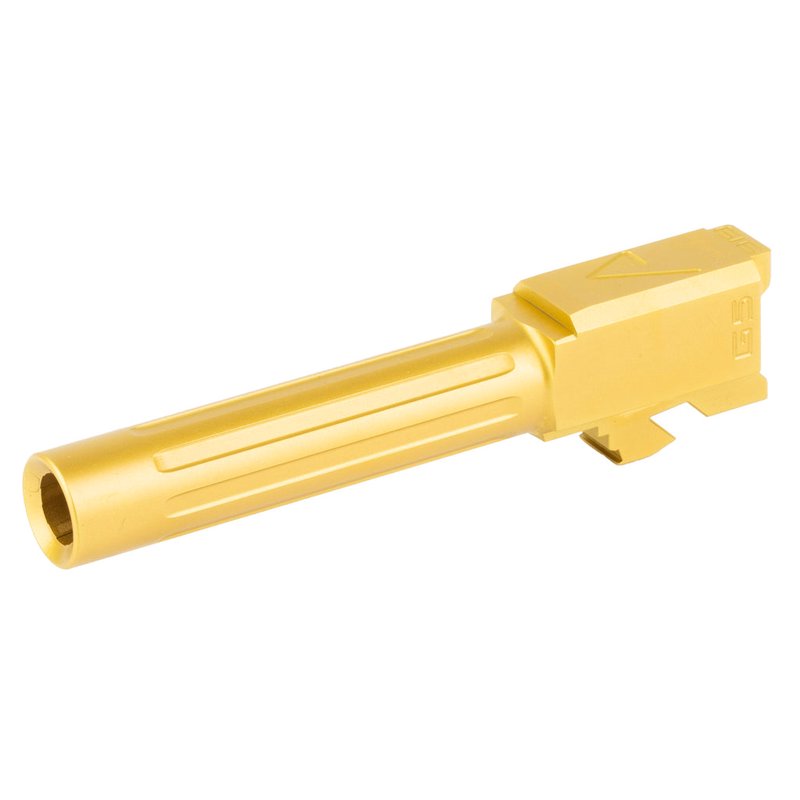 Agency Arms Mid Line Glock 19 Gen 5 Barrel - TiN Gold Finish, MLG19G5FTiN