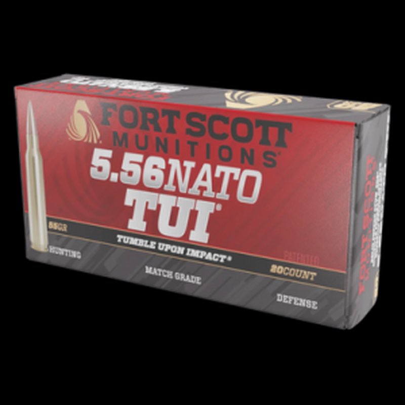 Fort Scott Munitions TUI 5.56 NATO 55gr Ammunition SCS 20rds 556055SCV