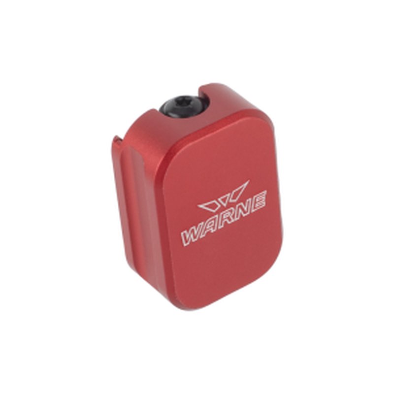 Warne Magazine Extension for Glock 19/23 - +3/2 - Red