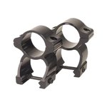 Leupold 57395 Rifleman Scope Ring Set See-Thru For Rifle Weaver High 1" Tube Black Gloss Aluminum