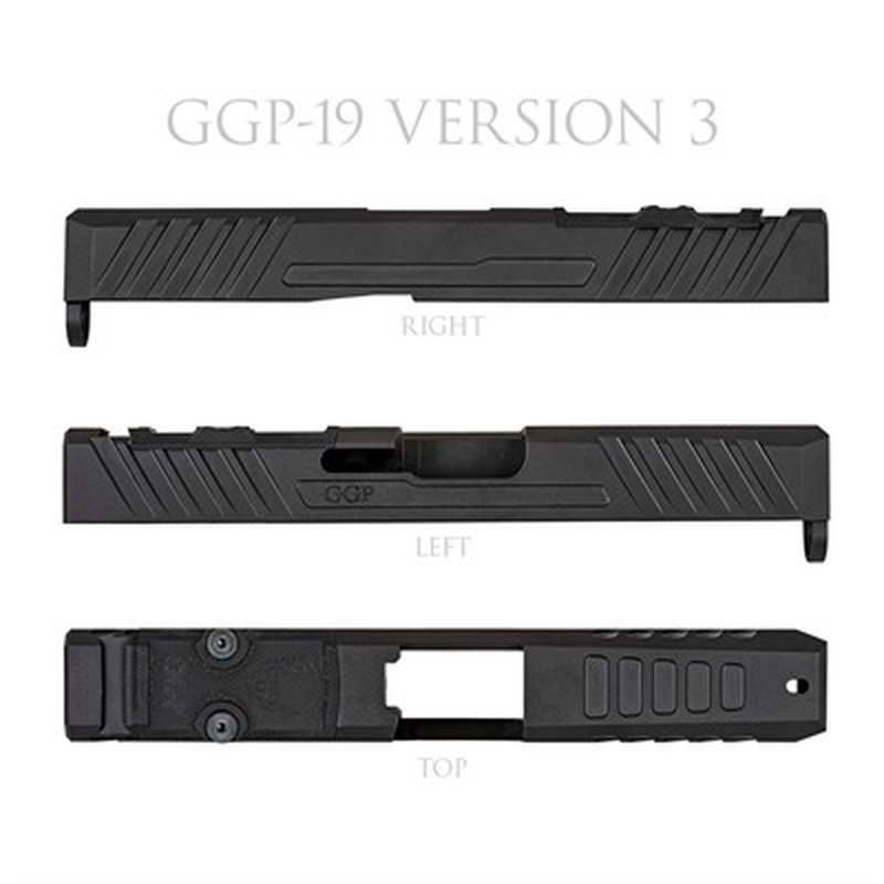 Grey Ghost Precision V3 Glock 19 Gen 4 Stripped Slide | Dual DPP/RMR Cut