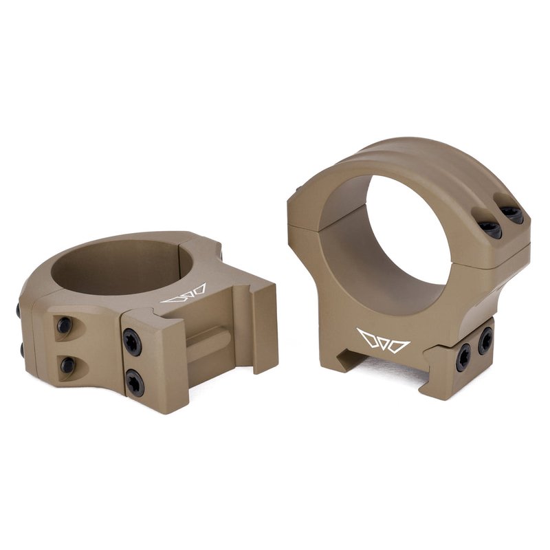 Warne HyperLite Scope Rings 1-Inch Tube Low Height Dark Earth Cerakote 8500DE