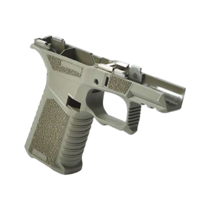 Sct Manufacturing 0225020100IB SCT SC Compatible w/ Glock 43X/48 OD Green Frame/ Aggressive Texture Grip - Stainless Steel Over Molded Rails