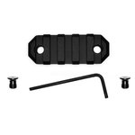 GrovTec 2.2" 5-Slot KeyMod Rail Section Black Anodized