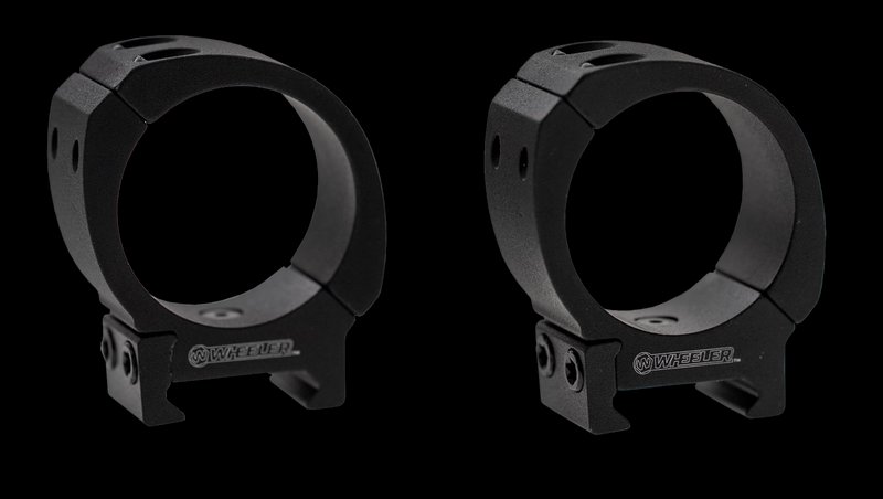 Wheeler Sporter Bi-Weaver Picatinny Scope Rings 34mm Low 6061 Aluminum