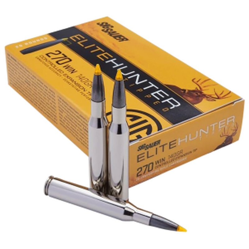 Sig Sauer Elite Hunter Tipped 270 Win 140gr Controlled Expansion Ammunition