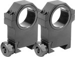 Barska 30mm Extra High Scope Rings (1in Insert) Matte Black 7075