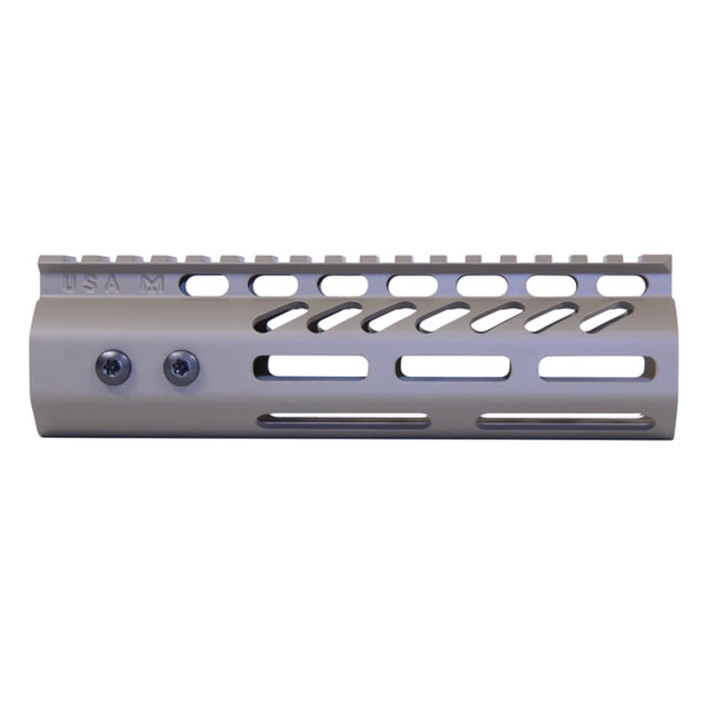 Guntec USA 4in Ultra Lightweight Thin M-LOK System Handguard w/ Monolithic Top Rail