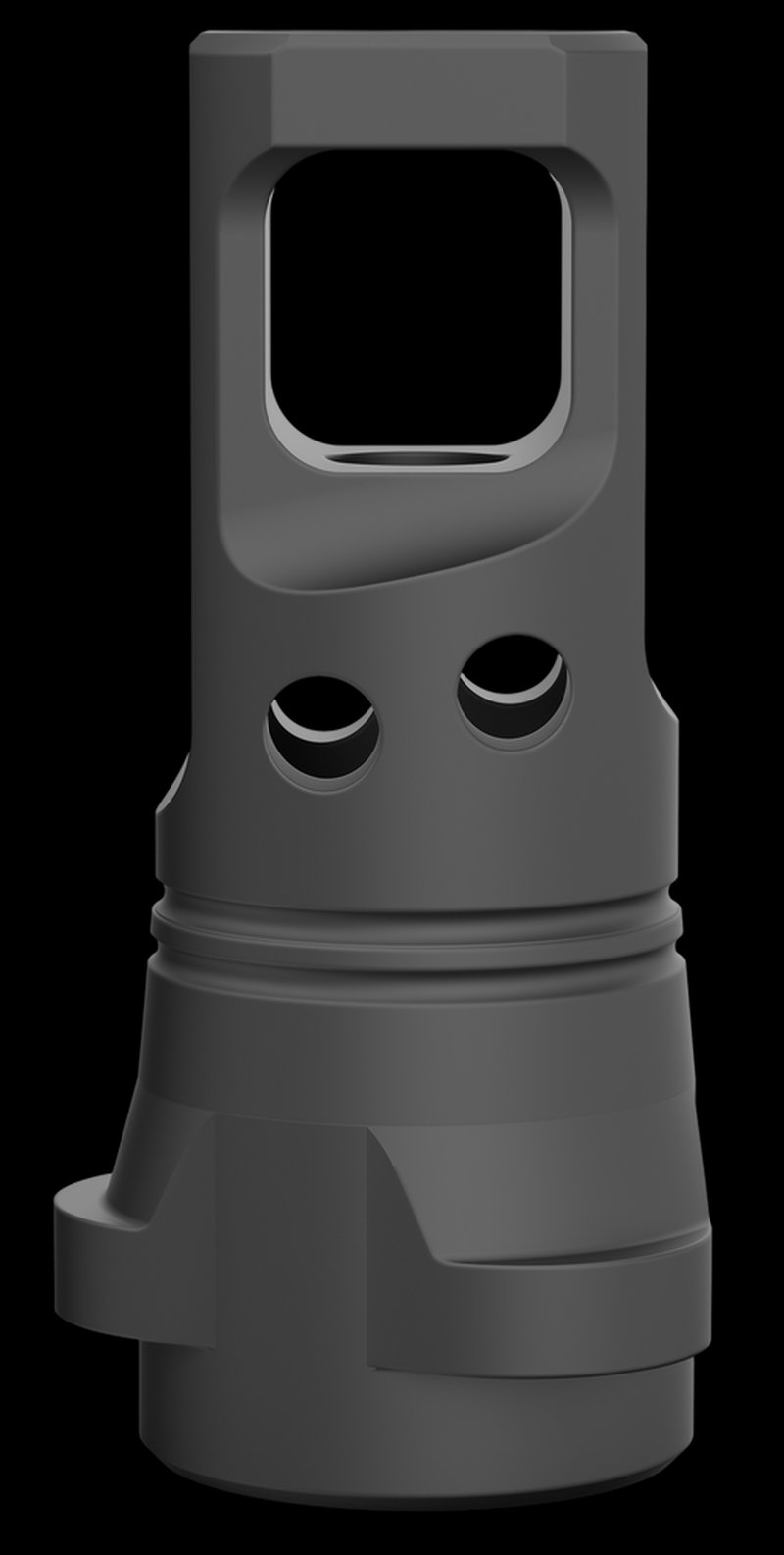 Breek Echo Single-Port Muzzle Brake 5/8x24 .30 Cal Black Nitride for Breek-LOK 3QD BRK4331