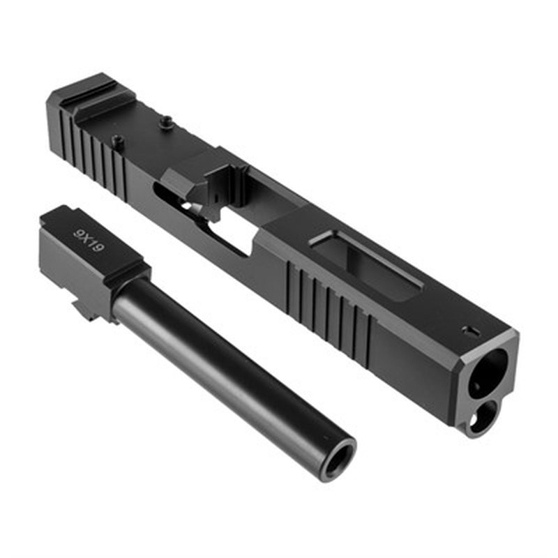 Brownells 19LS RMR Window Slide & Extended 9mm Barrel Kit for Glock 19