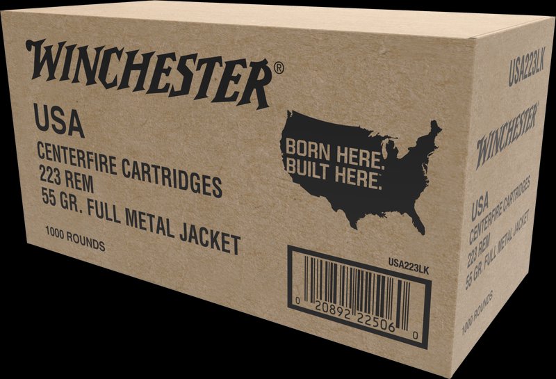 Winchester Usa 223 Rem 55-Grain FMJ Ammunition