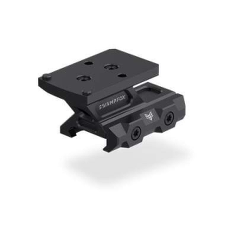 Swampfox Rebel Riser Mount Black RMR Footprint Adjustable Height 1913 Picatinny