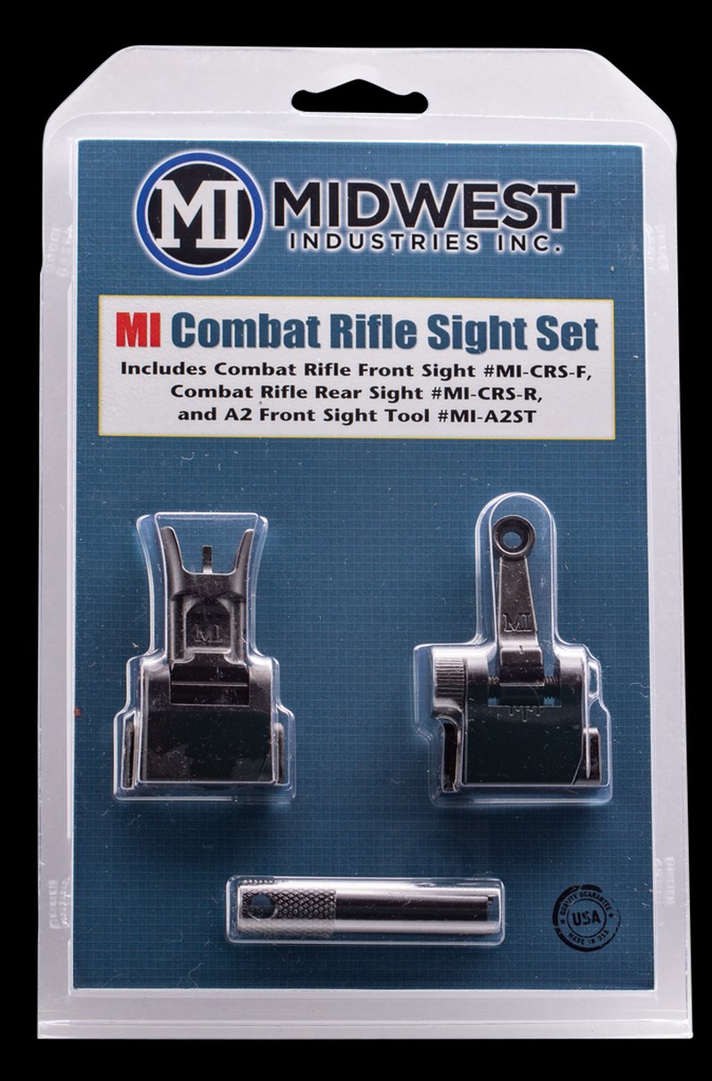 Midwest Industries Combat Rifle Flip-Up Sight Set Mil-Spec Height