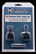 Midwest Industries Combat Rifle Flip-Up Sight Set Mil-Spec Height